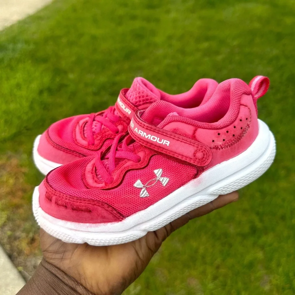 Under Armour Kids' Assert 10 Running Sneakers Toddler Girl Size 10 Pink